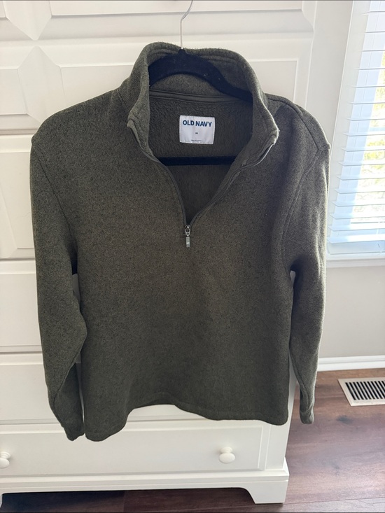 Old Navy Other - Old Navy Men's Olive Green Half-Zip Sweater